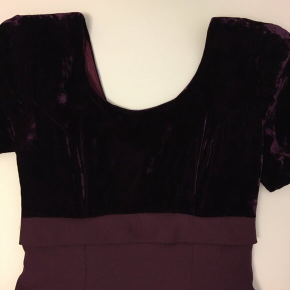 Vintage Fancy Maxi Dress Bridgerton Formal Empire Waist Ball Gala Holiday (BT) - Picture 5 of 14